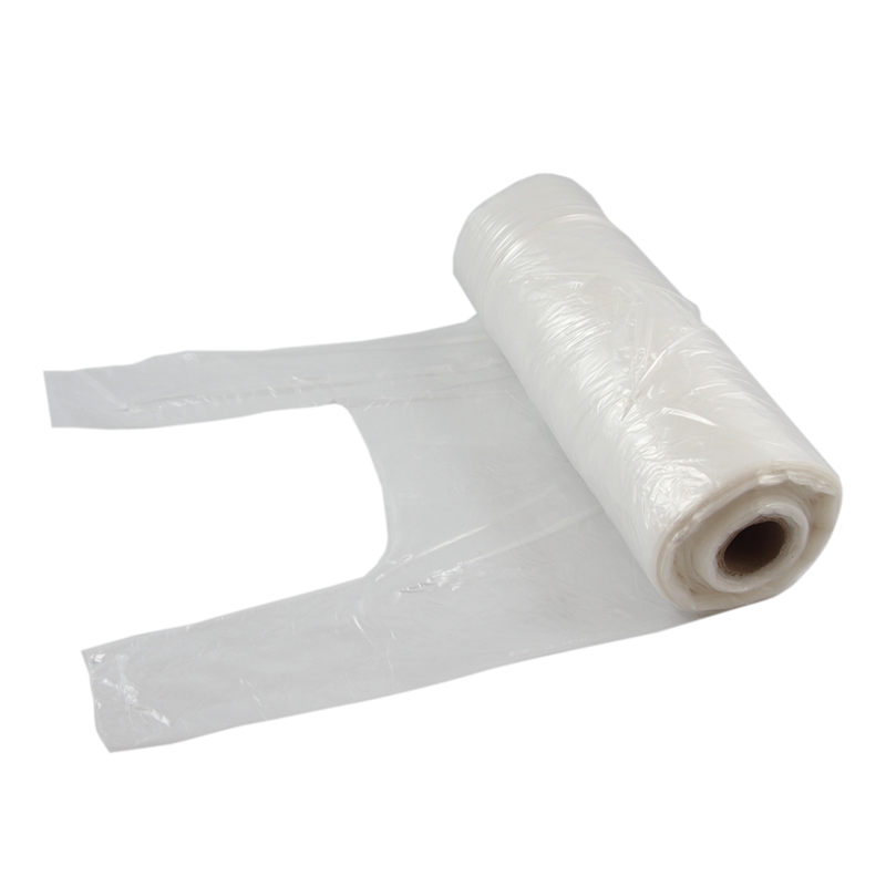 Plastic roll bag with handle 3-4 kg