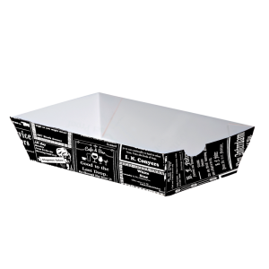 Paper food serving tray 300ml