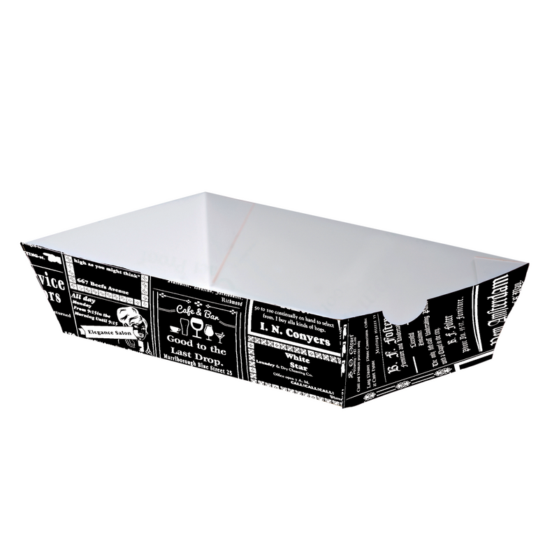 Paper food serving tray 300ml