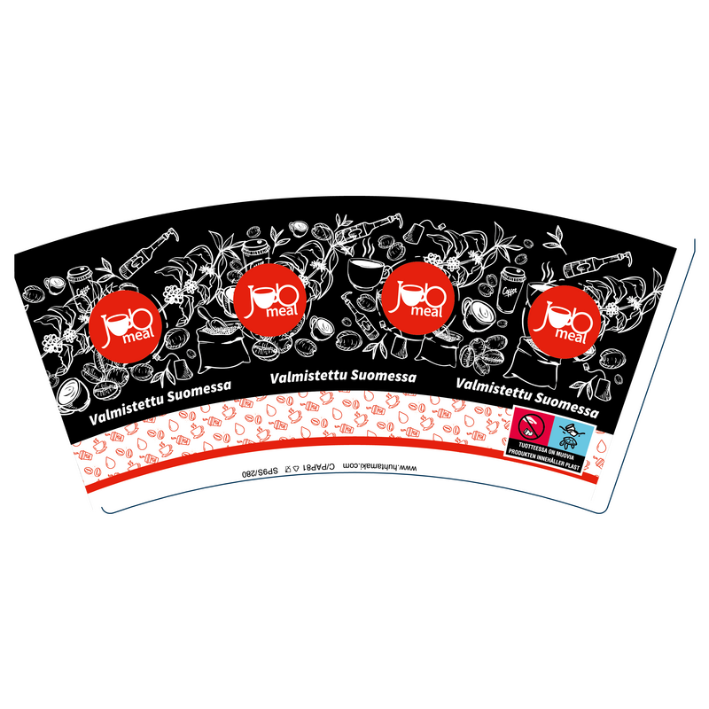 Paper hot cup Jobmeal Finland 250ml single wall