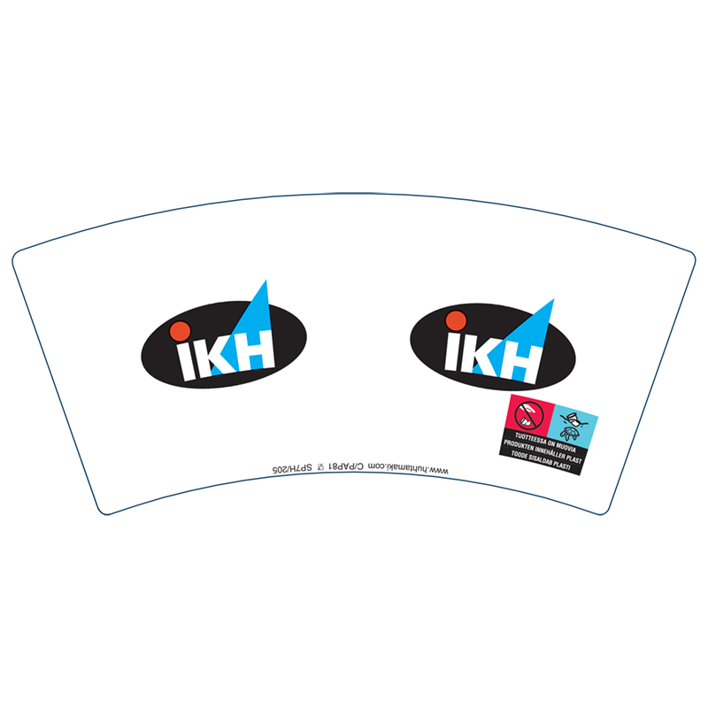 IKH | Paper hot cup with handle 175ml single wall