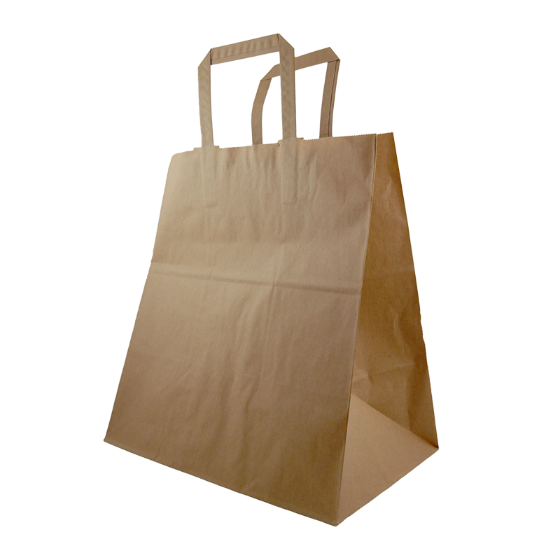 Paper take away bag 22.5l with handles